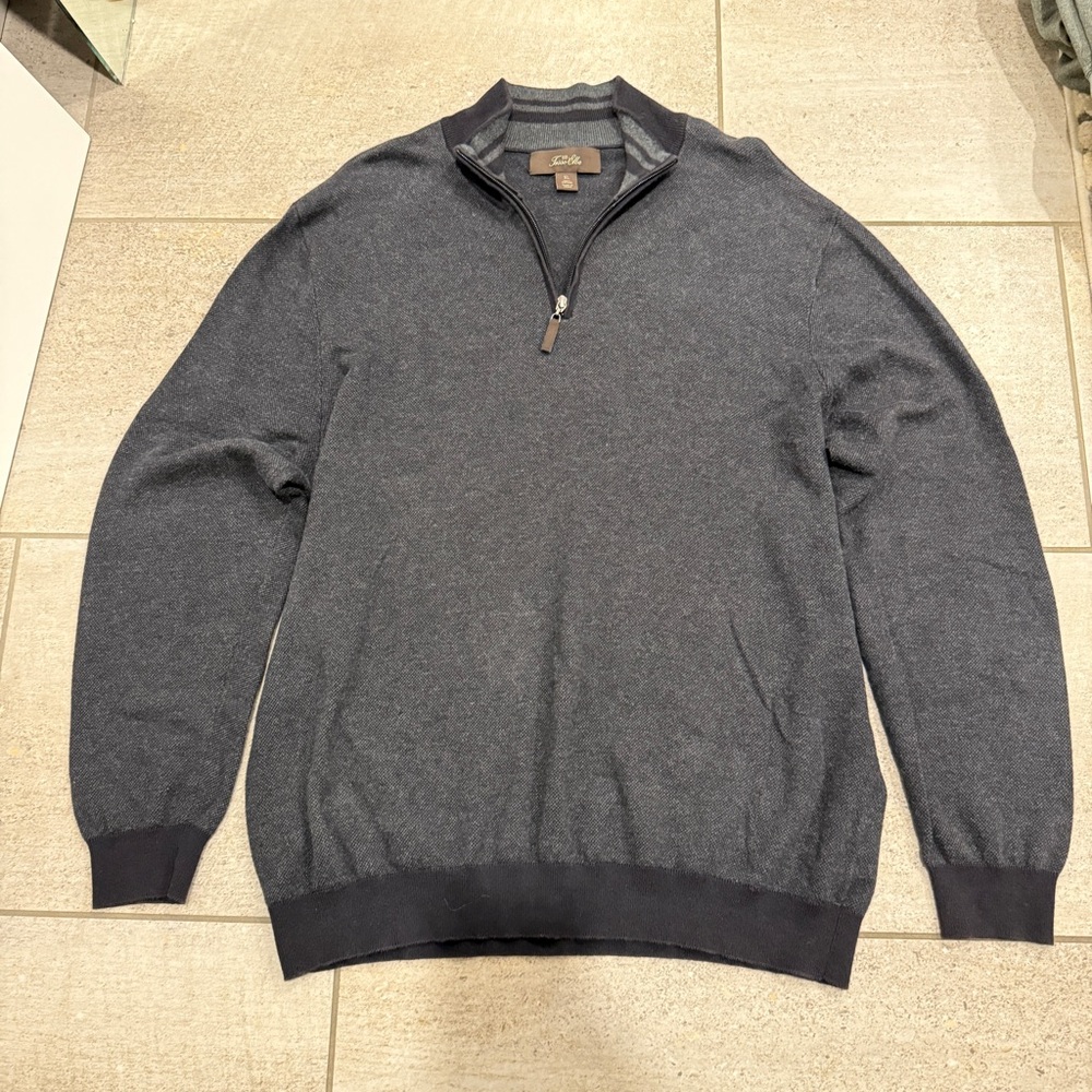 Tasso Elba Men's Charcoal Half-Zip Sweater